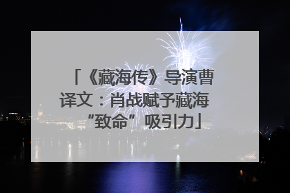 《藏海传》导演曹译文：肖战赋予藏海“致命”吸引力