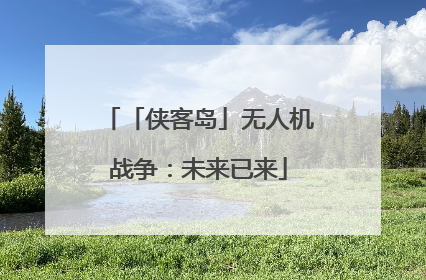 「侠客岛」无人机战争：未来已来