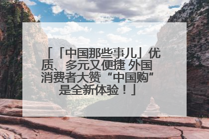「中国那些事儿」优质、多元又便捷 外国消费者大赞“中国购”是全新体验！