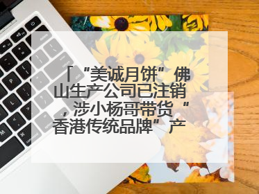 “美诚月饼”佛山生产公司已注销，涉小杨哥带货“香港传统品牌”产地争议事件