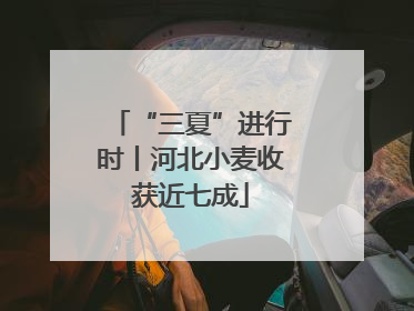 “三夏”进行时丨河北小麦收获近七成