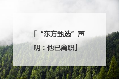 “东方甄选”声明：他已离职