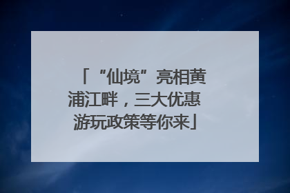 “仙境”亮相黄浦江畔，三大优惠游玩政策等你来