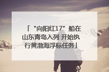 “向阳红17”船在山东青岛入列 开始执行黄渤海浮标任务
