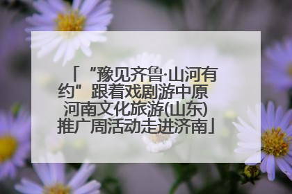 “豫见齐鲁·山河有约”跟着戏剧游中原 河南文化旅游(山东)推广周活动走进济南