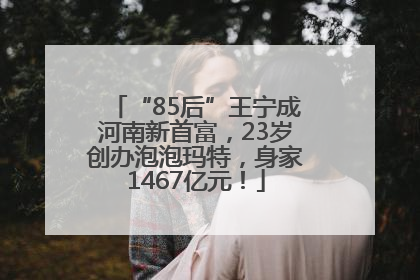 “85后”王宁成河南新首富，23岁创办泡泡玛特，身家1467亿元！