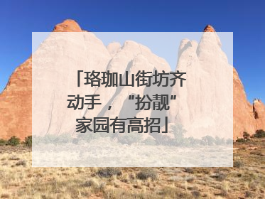 珞珈山街坊齐动手，“扮靓”家园有高招