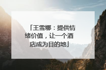 王雪娜：提供情绪价值，让一个酒店成为目的地