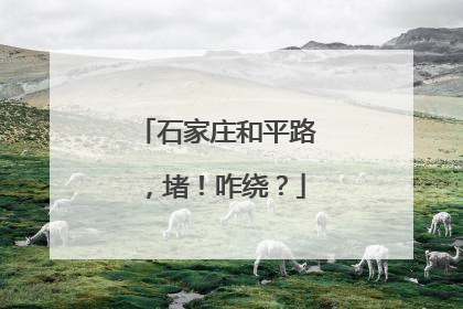 石家庄和平路，堵！咋绕？