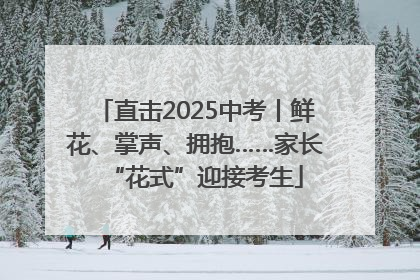 直击2025中考丨鲜花、掌声、拥抱……家长“花式”迎接考生