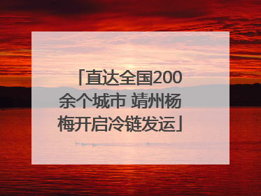 直达全国200余个城市 靖州杨梅开启冷链发运