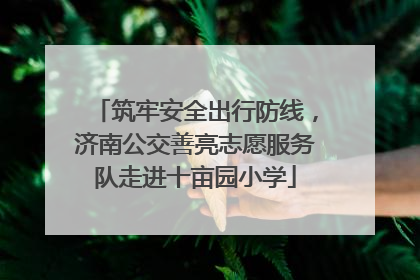 筑牢安全出行防线，济南公交善亮志愿服务队走进十亩园小学