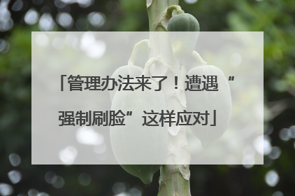 管理办法来了！遭遇“强制刷脸”这样应对