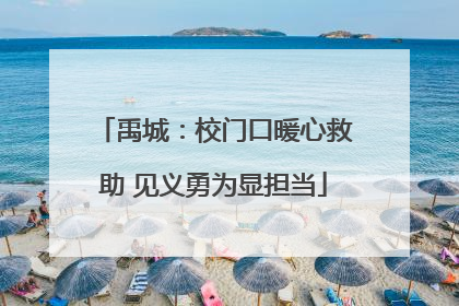 禹城：校门口暖心救助 见义勇为显担当