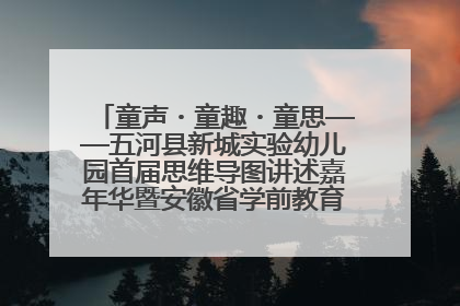 童声・童趣・童思——五河县新城实验幼儿园首届思维导图讲述嘉年华暨安徽省学前教育教研基地园项目阶段性成果展示活动