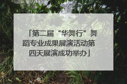 第二届“华舞行”舞蹈专业成果展演活动第四天展演成功举办