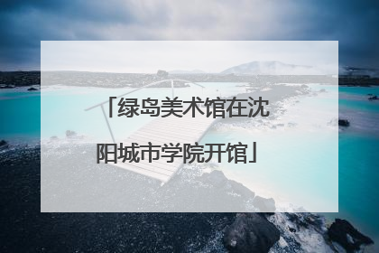 绿岛美术馆在沈阳城市学院开馆