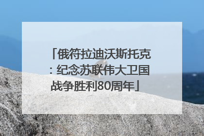 俄符拉迪沃斯托克：纪念苏联伟大卫国战争胜利80周年