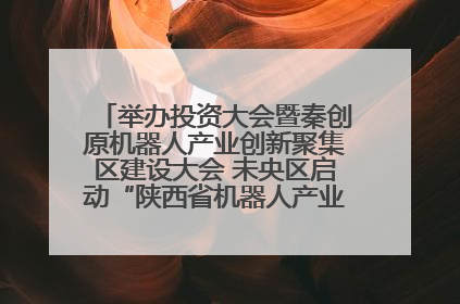 举办投资大会暨秦创原机器人产业创新聚集区建设大会 未央区启动“陕西省机器人产业聚集区”建设