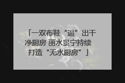 一双布鞋“逼”出干净厨房 丽水景宁持续打造“无水厨房”