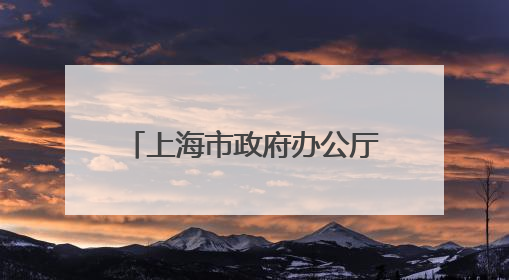 上海市政府办公厅主任王平，履新职