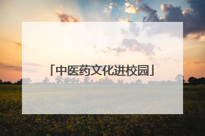 中医药文化进校园