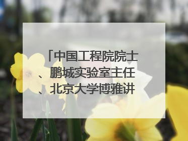 中国工程院院士、鹏城实验室主任、北京大学博雅讲席教授高文：“以人为本 智能向善” 推动文化与科技相生相促｜聚焦2025文化强国建设高峰论坛