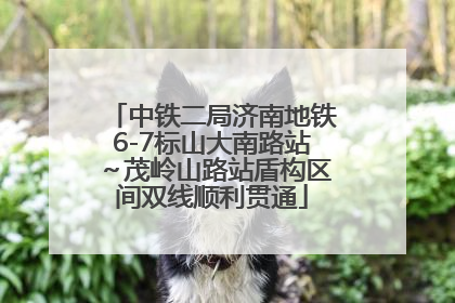中铁二局济南地铁6-7标山大南路站～茂岭山路站盾构区间双线顺利贯通