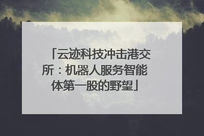 云迹科技冲击港交所：机器人服务智能体第一股的野望
