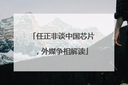 任正非谈中国芯片，外媒争相解读