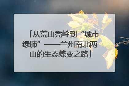 从荒山秃岭到“城市绿肺”——兰州南北两山的生态蝶变之路