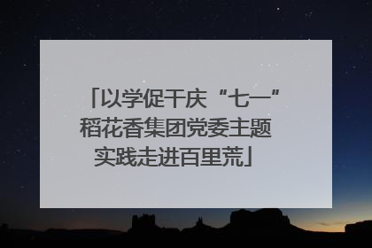 以学促干庆“七一” 稻花香集团党委主题实践走进百里荒