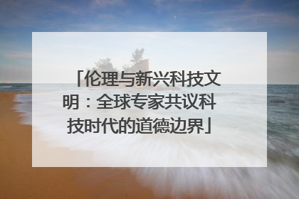 伦理与新兴科技文明：全球专家共议科技时代的道德边界