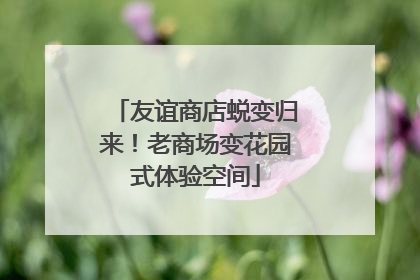 友谊商店蜕变归来！老商场变花园式体验空间