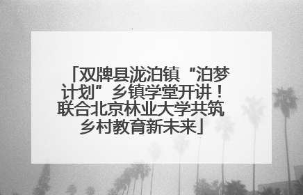 双牌县泷泊镇“泊梦计划”乡镇学堂开讲！联合北京林业大学共筑乡村教育新未来