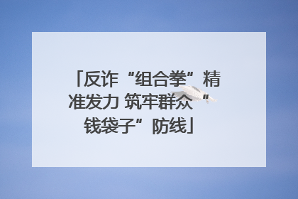 反诈“组合拳”精准发力 筑牢群众“钱袋子”防线