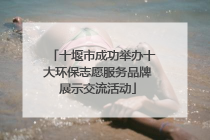 十堰市成功举办十大环保志愿服务品牌展示交流活动