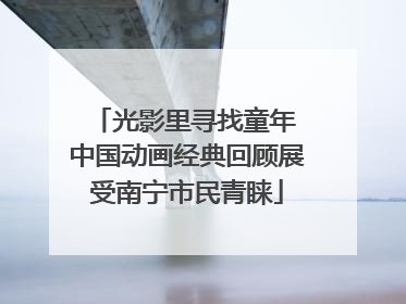 光影里寻找童年 中国动画经典回顾展受南宁市民青睐