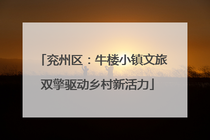 兖州区：牛楼小镇文旅双擎驱动乡村新活力