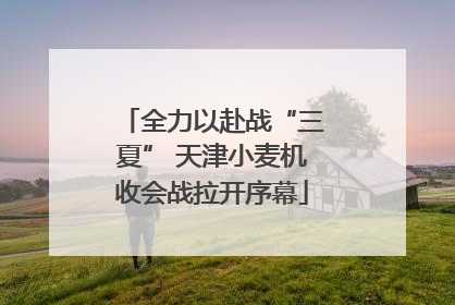 全力以赴战“三夏” 天津小麦机收会战拉开序幕