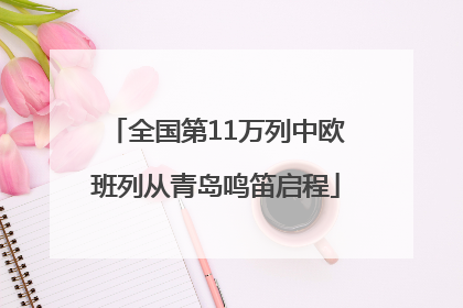 全国第11万列中欧班列从青岛鸣笛启程