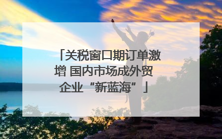 关税窗口期订单激增 国内市场成外贸企业“新蓝海”