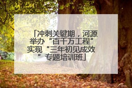 冲刺关键期，河源举办“百千万工程”实现“三年初见成效”专题培训班
