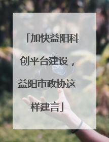 加快益阳科创平台建设，益阳市政协这样建言