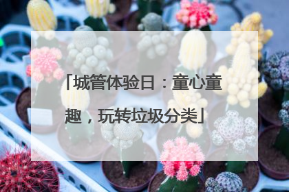 城管体验日：童心童趣，玩转垃圾分类