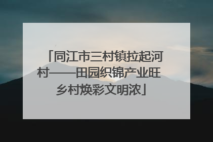 同江市三村镇拉起河村——田园织锦产业旺 乡村焕彩文明浓