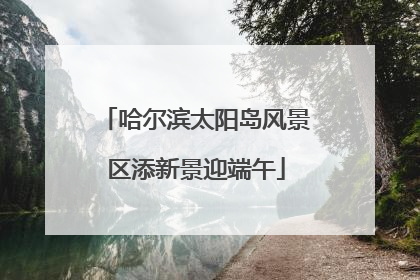 哈尔滨太阳岛风景区添新景迎端午