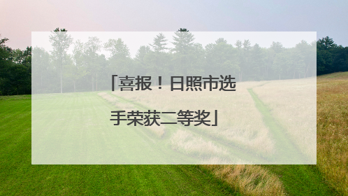喜报！日照市选手荣获二等奖