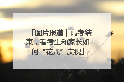 图片报道｜高考结束，看考生和家长如何“花式”庆祝