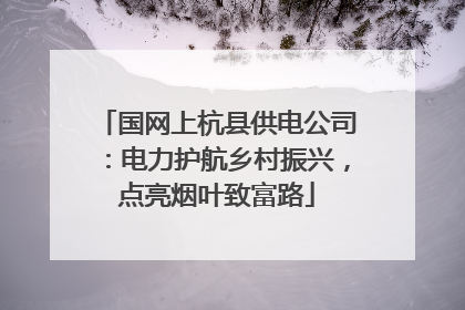 国网上杭县供电公司：电力护航乡村振兴，点亮烟叶致富路